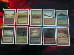 MTG Sticker CEDH Unlimited Dual Land Set of 10 Display Set - Image 1