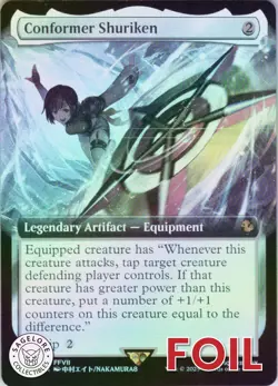 MTG Conformer Shuriken (Extended Art) (127) | NM Foil | Cmd: Final Fantasy {FIC} - Image 1