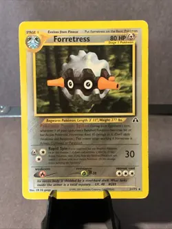 Pokemon TCG Forretress #21/75 Neo Discovery Non Holo Rare 2000 WOTC VTG MP - Image 1