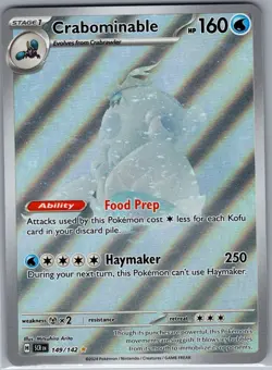 Crabominable - 149/142 SV07: Stellar Crown - Pokemon Card - NM - Image 1