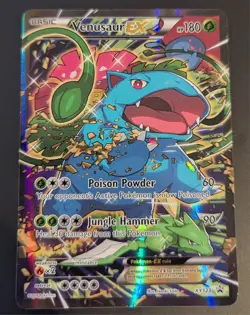 Pokemon Venusaur EX XY123 Black Star Promo STANDARD SIZE XY Generations LP 2 - Image 1