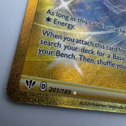 Pokemon TCG Capture Energy 201/189 SWSH Darkness Ablaze Secret Rare Gold NM - Image 2