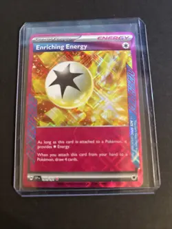 Pokemon TCG Enriching Energy 191/191 Sv08: Surging Sparks Holo ACE SPEC Rare - Image 1