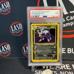 Pokemon Houndoom Neo Discovery 1st Edition Holo Rare #4 PSA 9 Mint - Image 1