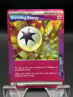 Pokemon TCG: Enriching Energy 191/191 Holo ACE SPEC Surging Sparks - Image 1