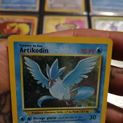POKEMON ARTICUNO FRENCH VERSION HOLO Artikodin 2/62 Fossile Wizards Francaise - Image 4