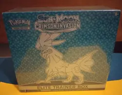 Pokemon Sun & Moon Crimson Invasion Elite Trainer Box ETB Tear In Seal - Image 1