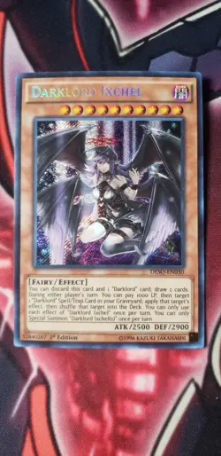 Yu-Gi-Oh! Darklord Ixchel - Secret Rare DESO-EN030 1st Edition Light Play - Image 1