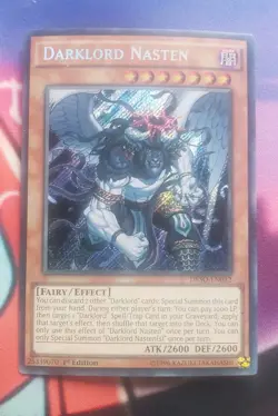 Yu-Gi-Oh! Darklord Nasten DESO-EN032 Destiny Soldiers 1st Edition Near - Image 1