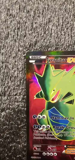 Pokemon TCG Tyranitar-EX Holo Full Art Ultra Rare Card Ancient Origins 91/98 - Image 4