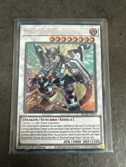 Yu-Gi-Oh Borreload Savage Dragon Secret Rare 1st Edition Card BLCR-EN083 NM - Image 1