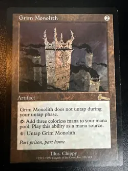 Grim Monolith Urza's Legacy MTG Card Reserved List Magic the Gathering - Image 2