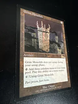 Grim Monolith Urza's Legacy MTG Card Reserved List Magic the Gathering - Image 3