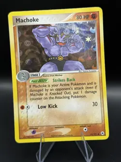 Machoke Pokemon TCG EX Hidden Legends Reverse Holo Uncommon Card #41/101 NM - Image 1