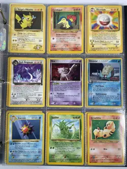 Pokemon Card Collection VTG Binder Holo Rare Stamped Shadowless WoTC Mew Pikachu - Image 1