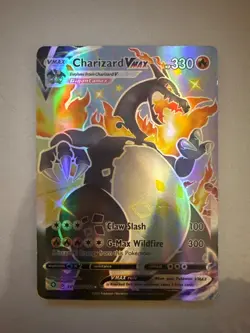 Pokemon TCG Charizard VMAX Shining Fates Holo Card SV107/SV122 Mint Condition - Image 1