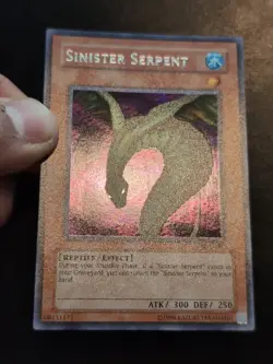 Yu-Gi-Oh! PRISMATIC SECRET RARE HOLO CARD SINISTER SERPENT SDD-002 NM - Image 2