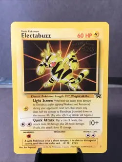 Pokemon TCG Electabuzz #2 Warner Bros Movie Black Star Promo Cards NM - Image 1