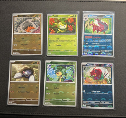 Pokemon Black Bolt TCG Pokeball Reverse Holo Card Bundle 6 Cards - Image 1