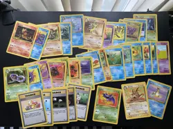 Pokemon Fossil cards. job lot. Raichu, Lapras, first edition Zubat - Image 1
