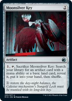 1 x Moonsilver Key - Innistrad: Midnight Hunt - NM-Mint - MTG - Image 1
