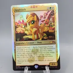 Applejack FOIL Secret Lair Drop My Little Pony Magic the Gathering MTG NM - Image 1
