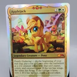 Applejack FOIL Secret Lair Drop My Little Pony Magic the Gathering MTG NM - Image 2