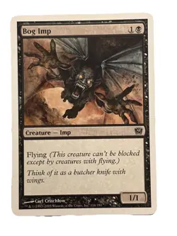 New: Vintage 2003 MTG Bog Imp Ninth Edition 116 Regular Common - Image 1