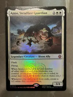 FOIL Appa, Steadfast Guardian (0010) MTG Avatar English Mythic - Pack Fresh NM - Image 1