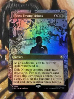 FOIL Foggy Swamp Visions (Showcase) #0339 TLA Magic MTG Avatar Rare - NM/M 🔥 - Image 1