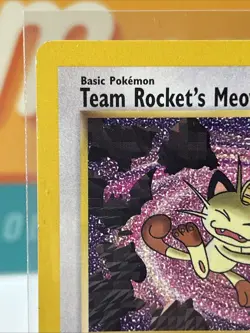 Team Rocket's Meowth #18 WoTC Black Star Promo Pokemon TCG 2000 MP - Image 4