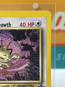 Team Rocket's Meowth #18 WoTC Black Star Promo Pokemon TCG 2000 MP - Image 5