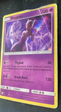 Mewtwo Holo #12 Pokemon Detective Pikachu HP/DMG - Image 4
