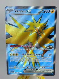 Zapdos Ex #192/165 Full Art Holo SV 151 Pokemon TCG English NM - Image 1