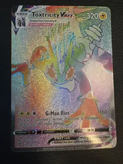 Toxtricity VMAX 196/192 Rebel Clash Rainbow Hyper Rare Full Art Pokemon TCG NM - Image 1