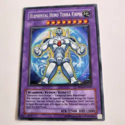 Yugioh Elemental Hero Terra Firma PP02-EN009 Secret Rare - Image 1
