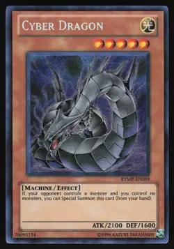 Cyber Dragon ALT ART - RYMP-EN059 - Secret Rare - Unlimited Yugioh US Print LP - Image 1
