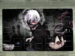 YGOmat Playmat Tokyo Ghoul TCG CCG Mat Kaneki Ken Anime Trading Card Game Mat - Image 1