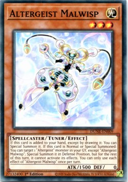 Altergeist Malwisp - DUNE-EN009 - Super Rare - 1st Edition Yugioh - Image 1