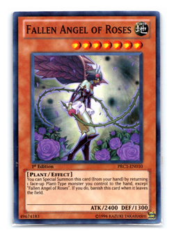 Fallen Angel of Roses - PRC1-EN010 - Super Rare - 1st Edition Yugioh - Image 1