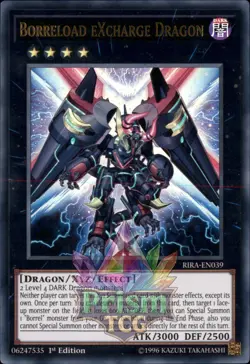 1st ed Borreload eXcharge Dragon ultra rare RIRA-EN039 Yugioh - Image 1