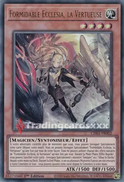 Yu-Gi-Oh! Formidable Ecclesia, la Vertueuse : UR CH01-FR002 - Image 1