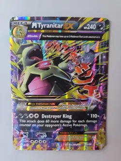 Pokemon TCG Mega M Tyranitar EX Holo Ultra Rare Card Ancient Origins 43/98 LP - Image 1
