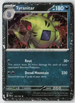 Tyranitar - (Cosmo Foil) 135/193 - Miscellaneous Cards & Products Holo - PTCG - Image 1