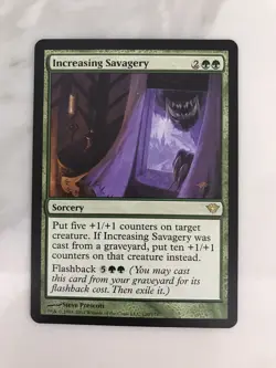 Increasing Savagery MTG Magic the Gathering Card NM Near Mint Dark Ascension - Image 1