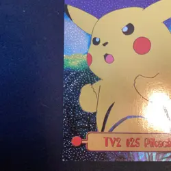 Pikachu #25 TV2 Topps Holo! Pokemon Card TV Animation Edition - Image 4