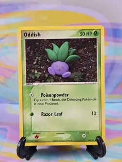 Pokemon TCG EX Hidden Legends Card | Oddish 68/101 Common - Image 1