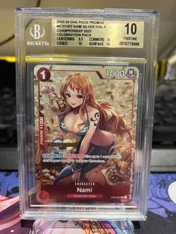 Nami CS Celebration Championship 2023 One Piece Promotion Card ST01-007 BGS 10 - Image 1