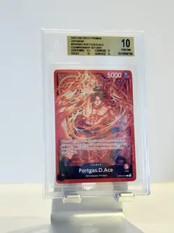 One Piece Card Game - Portgas D. Ace OP03-001 - Special Goods Set - BGS 10 - Image 1