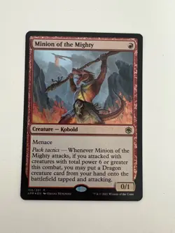 Minion of the Mighty Foil MTG Magic the Gathering Card NM Near Mint AFR - Image 1